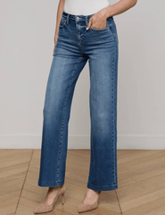 L'AGENCE Scottie High Rise Wide Leg Jeans