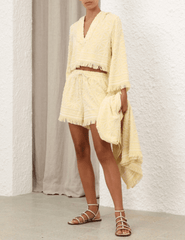 PRE-ORDER-Zimmermann Coco Toweling Hooded Top