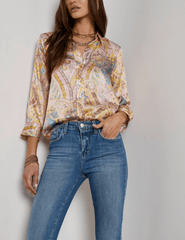 L'Agence - L'AGENCE Dani Three Quarter Sleeve Blouse - Buy Online