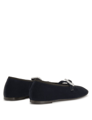 Giuseppe Zanotti Georgia Velvet Buckle Flat