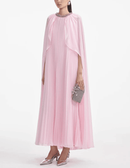 PRE-ORDER-Self-Portrait Chiffon Cape Midi Dress