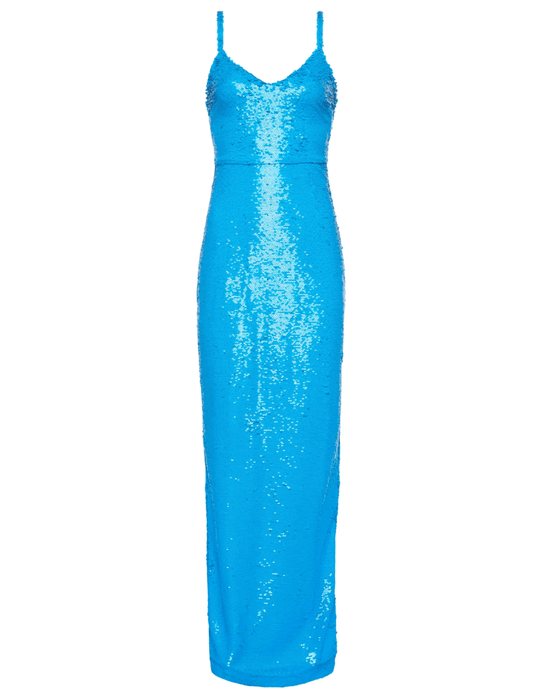 L'AGENCE Karma Sleeveless Sequin Maxi Dress