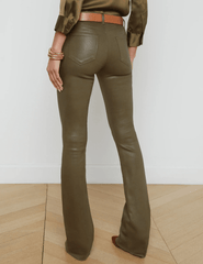 L'Agence Ruth High Rise Straight Coated Jean