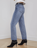 L'Agence Milana Low-Rise Straight Leg Jeans