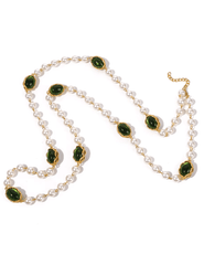 Fleur de Camélia - PRE-ORDER-Fleur de Camélia Anastasia Glass Beaded Pearl Necklace - Buy Online
