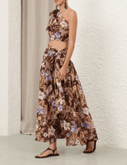 PRE-ORDER-Zimmermann Coco Bow Maxi Skirt