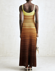 St. Barths La Robe - St. Barths La Robe Nolan Metallic Knit Midi Dress - Buy Online