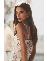 PRE-ORDER-L'Agence Sutton Beaded Strap Maxi Dress