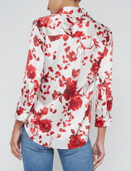 L'Agence Dani Three Quarter Sleeve Blouse