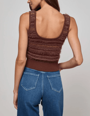 L'Agence - L'AGENCE Galene Mixed Stitch Tank - Buy Online