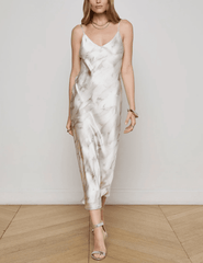 L'AGENCE Seridie Midi Slip Dress