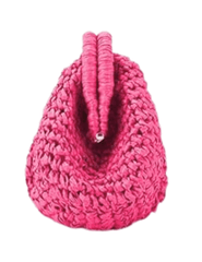 PRE-ORDER-St. Barths La Robe August Straw Pouch Clutch