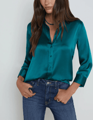 L'Agence Dani Three Quarter Sleeve Blouse