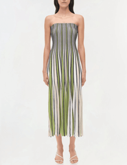 Simkhai Soliel Strapless Knit Midi Dress