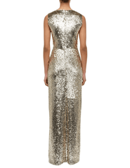Simkhai Felicity Draped Sequined Gown