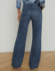 L'Agence Nolan Patch Pocket Wide Leg Jean