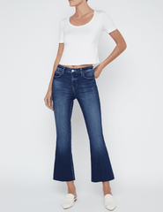 L'Agence Kendra High Rise Crop Flare Jean