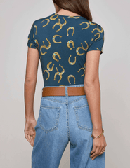 L'AGENCE Ressi Crew Neck Tee