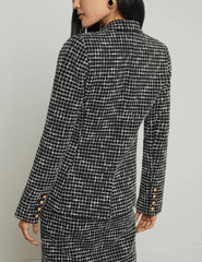 L'Agence Colin Tweed Double Breasted Blazer