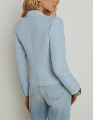 L'Agence Brooke Double Breasted Cropped Blazer