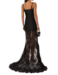 Giuseppe Di Morabito Lace Bustier Maxi Dress in Black