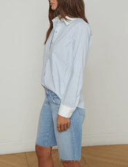 L'Agence Ellery Long Sleeve Button Blouse