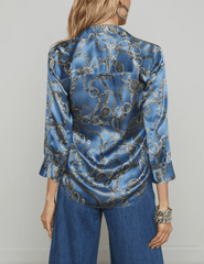 L'Agence Dani Three Quarter Sleeve Blouse