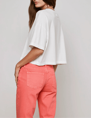 L'Agence Daria Oversized Cropped Tee