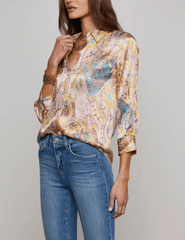 L'Agence - L'AGENCE Dani Three Quarter Sleeve Blouse - Buy Online