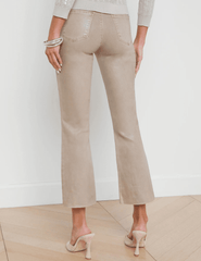 L'Agence Kendra High Rise Cropped Coated Jean