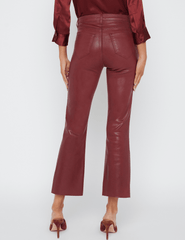 L'Agence Kendra High Rise Cropped Coated Jean