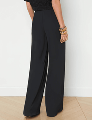 L'Agence Nova Pleated Wide Leg Pant