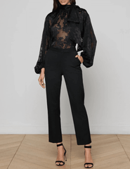 L'Agence - PRE-ORDER-L'AGENCE Rhett Oversized Blouse in Black - Buy Online