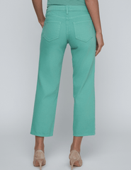 L'Agence - L’AGENCE Blaine Low Rise Stovepipe Jeans in Malachite Green Destruct - Buy Online