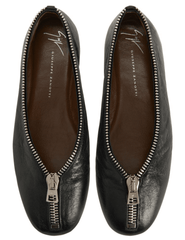 Giuseppe Zanotti Oraine Zipper Ballet Flat