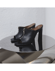 Giuseppe Zanotti Oraine Leather Zipper Mule Heel