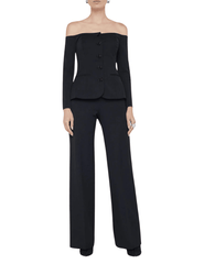 L'Agence Alice Off-Shoulder Blazer