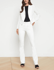 CORE-L'Agence Wayne Cropped Linen Blazer