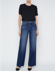 L'Agence Alicent High Rise Wide Leg Crop Jean