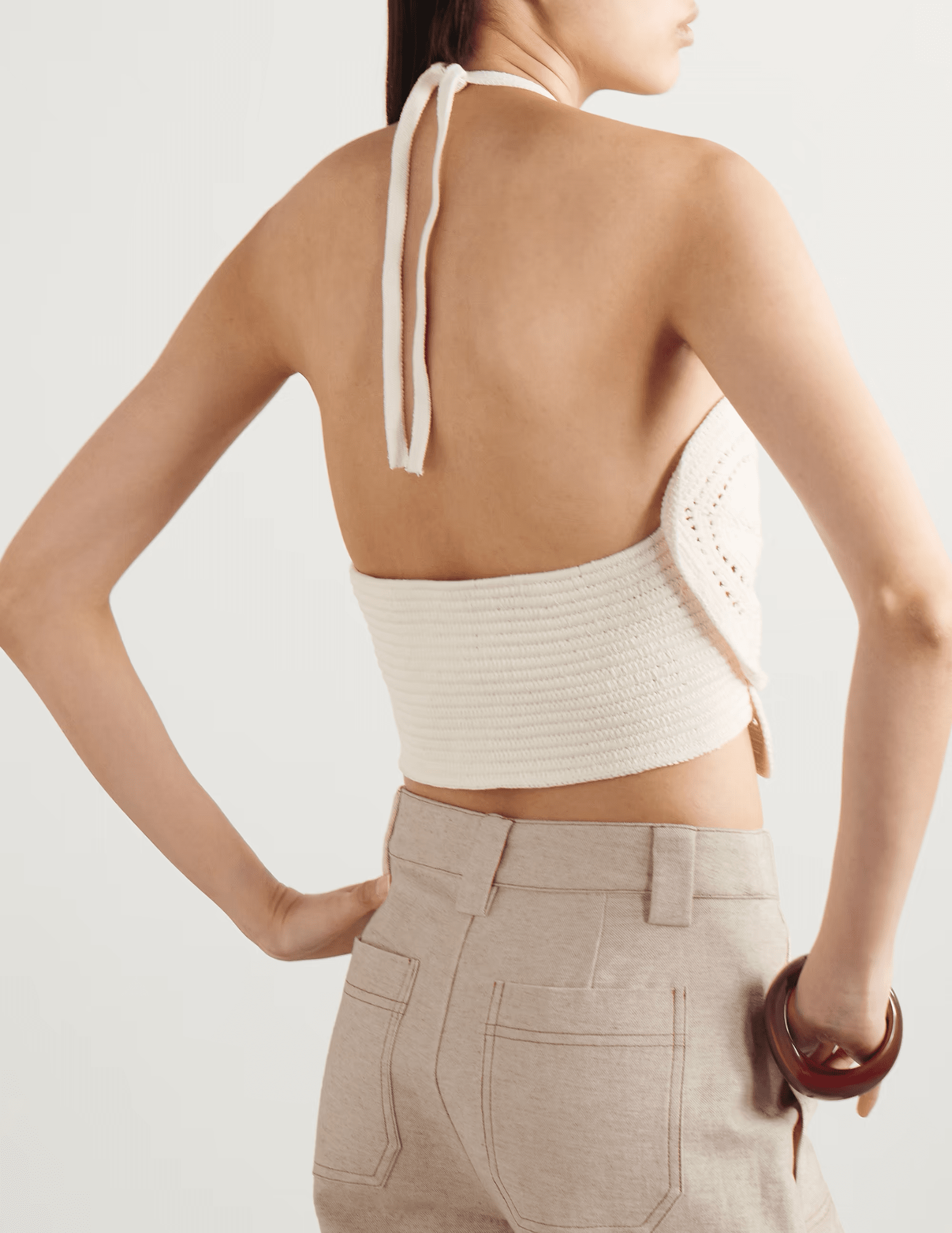 Cult Gaia - Cult Gaia Emelia Crochet Halter Top - Buy Online