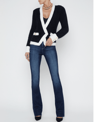 L'Agence Georgia Constrast Cardigan Blazer