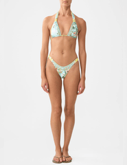 Camilla - PRE-ORDER-Camilla Reversible Gathered Tab Halter Bikini Set - Buy Online