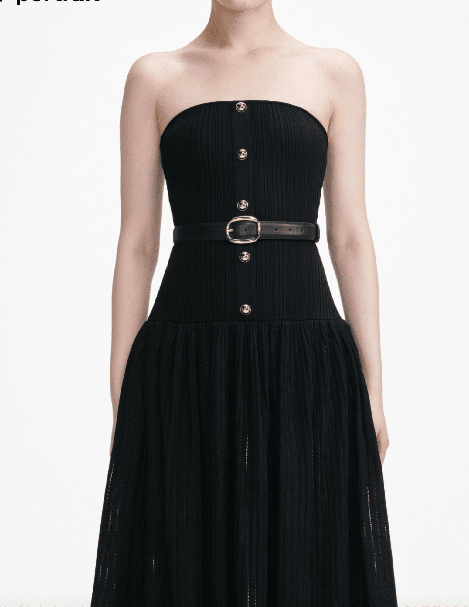 Self-Portrait - PRE-ORDER-Self-Portrait Bandeau Knit Maxi Dress - Buy Online