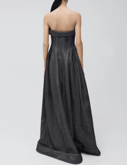 Simkhai Octavia Strapless Shimmer Gown