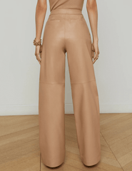 PRE-ORDER-L'Agence Livvy Straight Leg Leather Trouser