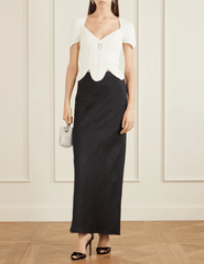 PRE-ORDER-Cult Gaia Eliza Knit Top in Off White