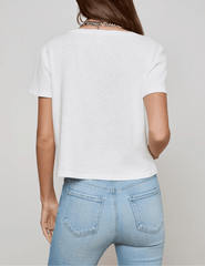 L'Agence Carly Short Sleeve V-Neck Tee