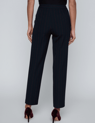 L'AGENCE Rebel Trouser in  Midnight Burgundy Pinstripe