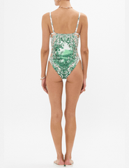 PRE-ORDER-Camilla Ruched Cup Underwire One Piece Swimsuit