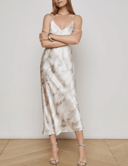 L'AGENCE Seridie Midi Slip Dress